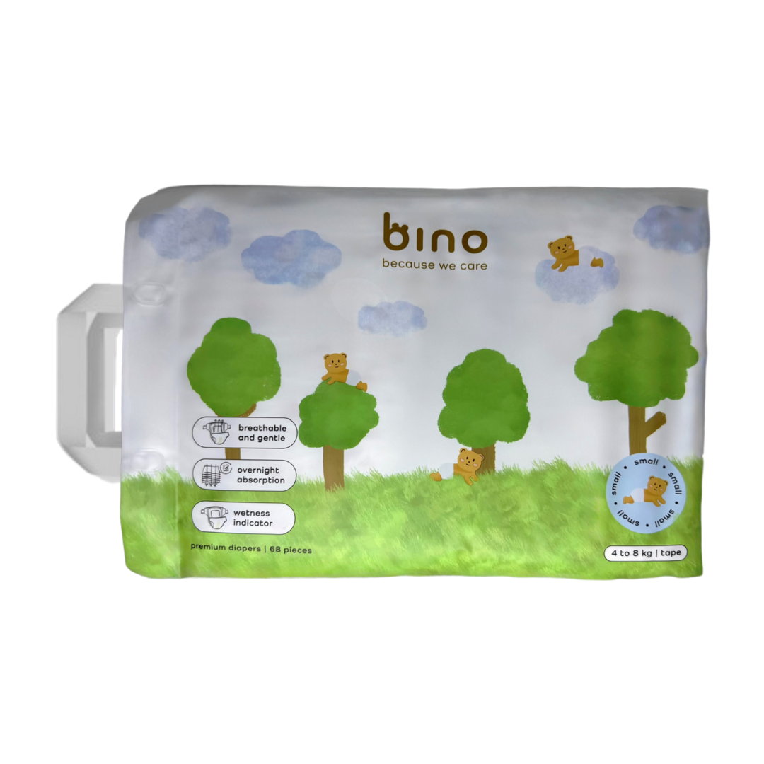 small premium tape diapers, 4 to 8 kg