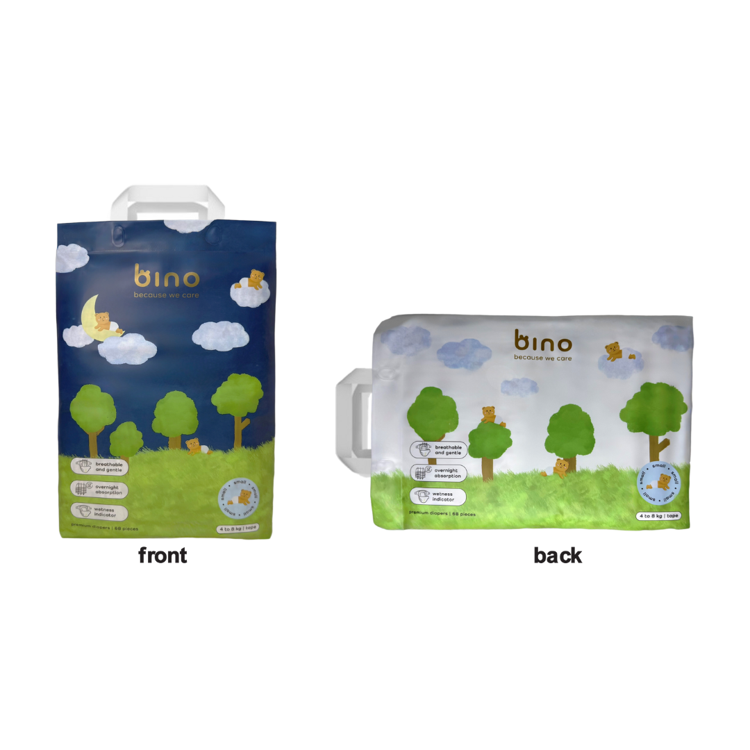 small premium tape diapers, 4 to 8 kg